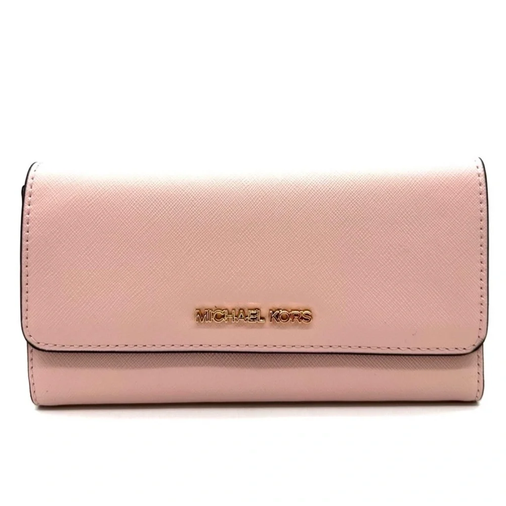 Michael Kors Large Trifold Wallet Powder Blush (NWT)